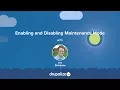 Drupal 8 User Guide 11 2 Enabling and Disabling Maintenance Mode