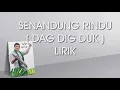 RHOMA IRAMA  FEAT NOER HALIMAH - SENANDUNG RINDU ( DAG DIG DUG ) -LIRIK LAGU