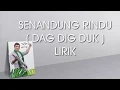 Download Lagu RHOMA IRAMA  FEAT NOER HALIMAH - SENANDUNG RINDU ( DAG DIG DUG ) -LIRIK LAGU