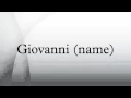 Giovanni name