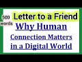 Letter To A Friend About Why Human Connection Matters In A Digital World Universal Postal Union lt 2