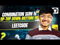 Leetcode 377 Combination Sum IV II DP II Top Down II Bottom Up