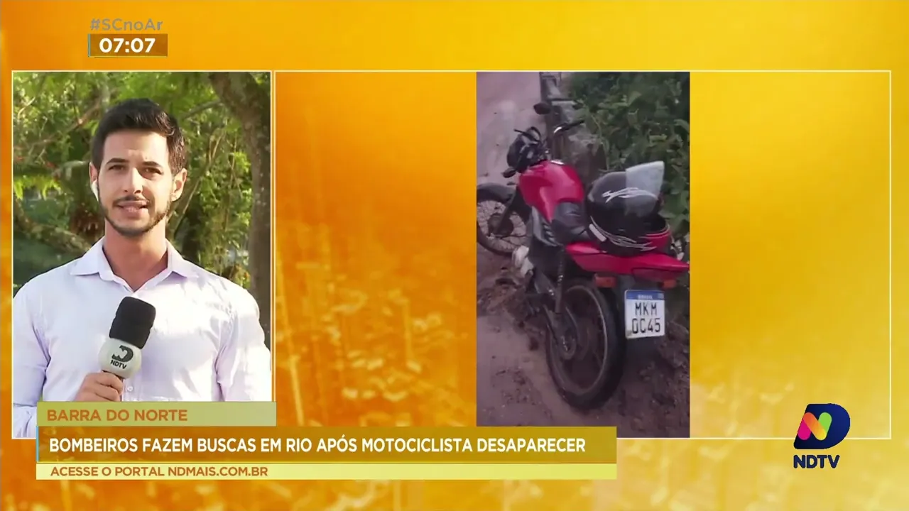 Motociclista da região Sul de SC continua desaparecido