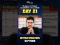 Bitwise Operators in Python All s Are here