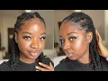 How To CORNROW Locs With NO RETWIST 2 in 1 Easy Loc Styles