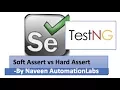 Soft Assertion in TestNG in Selenium Webdriver Soft Assert vs Hard Assert in TestNG