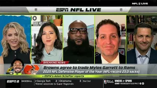 NFL LIVE | Rams are just a SCARY team! - Marcus Spears reacts to Myles Garrett traded to the LA Rams