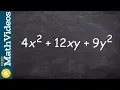 Learn how to determine and factor a perfect square trinomial