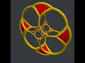 Stereographic truncated tesseract Python