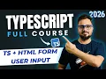 TypeScript Tutorial - TypeScript with HTML Input Fields