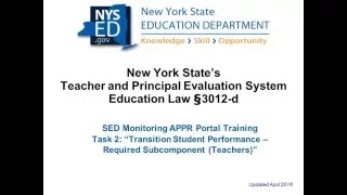 APPR 3012d Module Task 2 Transition