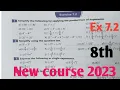 Exercise 7 2 unit 7 Exponents and Laws of exponents class 8th Math kpk and PTB New course 2023 PTB