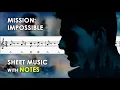 Download Lagu Mission: Impossible Theme | Sheet Music with Notes for Recorder, Flute, Violin Tutorial