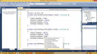 How to create stop watch in C Net window application