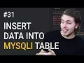 31 MySQL Insert Into Database PHP Tutorial Learn PHP Programming PHP for Beginners