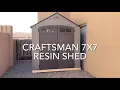 Craftsman Resin Shed Review - Is it worth it