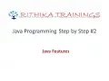Java Programming Java Features Java Buzzwords