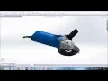 Angle grinder in Solidworks