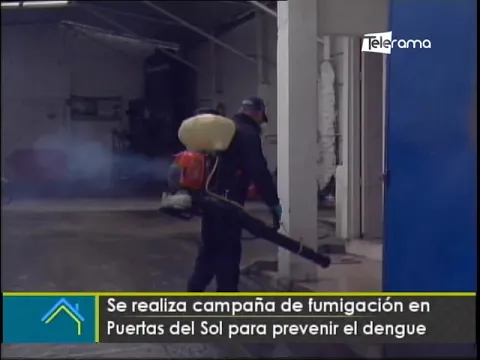 Se realiza campaña de fumigación en Puertas del Sol para prevenir el dengue