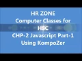 CHP-2 Javascript Part-1 using KompoZer