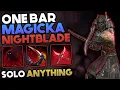 Powerful Solo One Bar Magicka Nightblade Build - Solo Anything Even Dungeons ESO