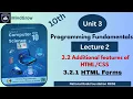 Unit 3 Programming Fundamentals 3 2 1 HTML Forms Class 10 Computer Science FBISE NBF Book