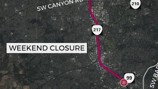 Five-weekend closure on OR 217 set to begin this weekend