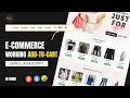 E-Commerce Website Add Products To Cart Add To Cart HTML CSS JavaScript