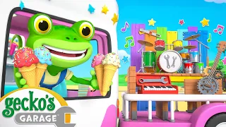 Gecko's Ice Cream Truck's Garage Band! 🍦🎸 | Learning Videos for Kids 🛻🐸🛠️
