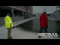 Raw Coastal flooding in Hampton after high tide