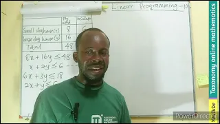 Linear Programming Writing of Constraints from a word problem and graphing its inequalities - Ep 10