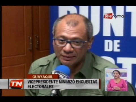 Vicepresidente minimizó encuestas electorales