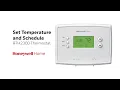 Set Temperature and Schedule on the RTH2300 Thermostat