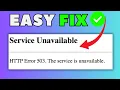 Fix HTTP Error 503 Service Unavailable 2025 Guide Quick Easy Solutions