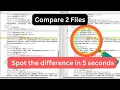 How to compare two files in notepad Notepad tutorial Compare files easily