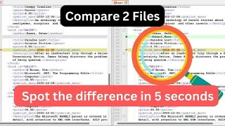 How to compare two files in notepad Notepad tutorial Compare files easily