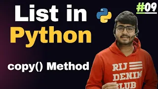 copy Method in Python List List in Python Tutorial 09 Code Marathi