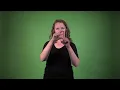 needle and thread ASL