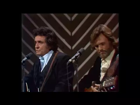 Download MP3 Kris Kristofferson \u0026 Johnny Cash - Sunday morning coming down (1978 Johnny Cash Christmas Show)