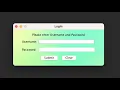 Java gui tutorial login form made with Swing