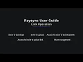 Raysync User Guide - Link Operation