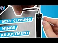 how to adjust a self closing door hinge