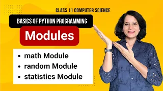 math random statistics MODULES Class 11 Computer Science