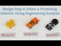 Design Step 4 Select a Promising Solution Using Engineering Analysis