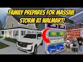 Greenville Wisc Roblox l Family PREPARES for MASSIVE TORNADO WALMART SHOPPING Roleplay