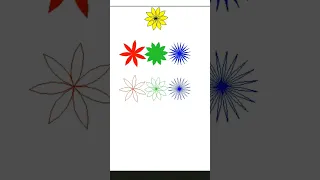 Draw 5 Different Flowers Using Python Turtle