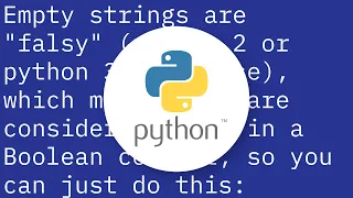How to check if the string is empty