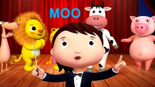 Animal Sounds Song | Oink, Baa & More | Learn Animal Sounds with Little Baby Bum