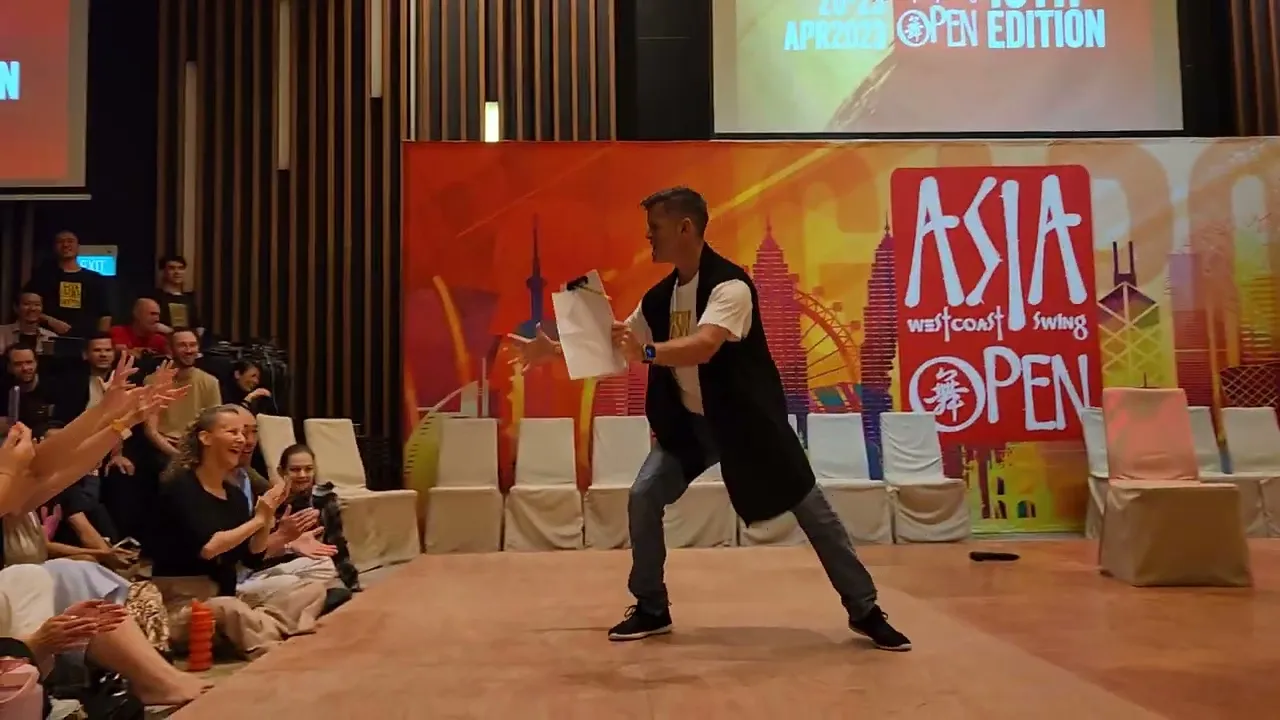 Short performance by Brad right before Invitational J&J - Asia WCS Open 2023