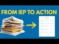 From IEP Overwhelm to Clarity My Exact Student Snapshot Template